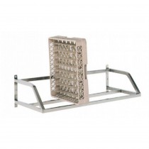 Etagère murale horizontale pour casiers, en acier inoxydable, largeur 500 mm