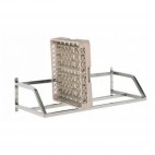 Etagère murale horizontale pour casiers, en acier inoxydable, largeur 500 mm