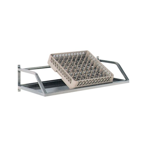 Etagère murale inclinée pour casiers avec tôle de fond acier inoxydable largeur 500 mm Etagère murale inclinée pour casiers avec tôle de fond acier inoxydable largeur 500 mm