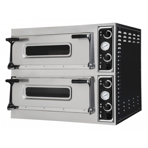 Four à pizza éléctrique mécanique acier inoxydable TRAYS 66 Four à pizza éléctrique mécanique acier inoxydable TRAYS 66