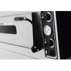 Four à pizza, éléctrique mécanique, acier inoxydable, TRAYS 6L