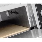 Four à pizza, éléctrique mécanique, aier inoxydable, TRAYS 66L