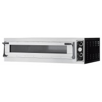 Four à pizza, éléctrique mécanique, acier inoxydable, TRAYS 6L GLASS
