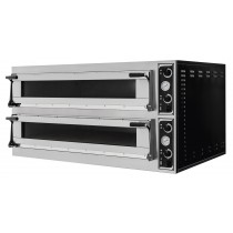 Four à pizza, éléctrique mécanique, acier inoxydable, TRAYS 66L GLASS