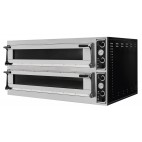 Four à pizza, éléctrique mécanique, acier inoxydable, TRAYS 66L GLASS