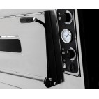 Four à pizza, éléctrique mécanique, acier inoxydable, TRAYS 4