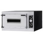 Four à pizza, éléctrique mécanique, acier inoxydable, TRAYS 4