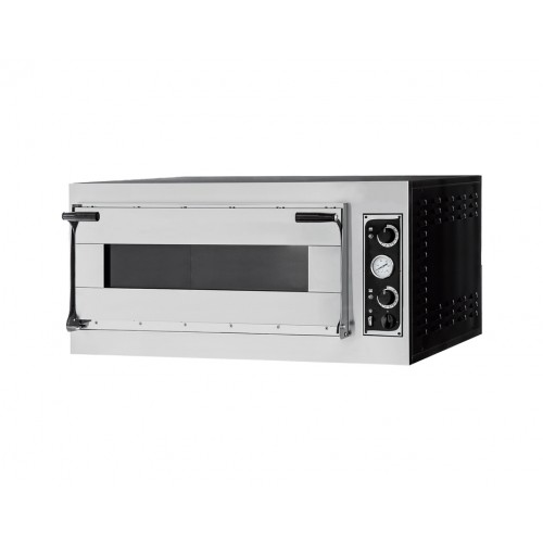 Four à pizza, électrique mécanique, acier inoxydable, TRAYS ALTO GLASS 4