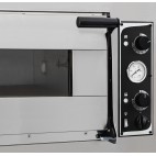 Four à pizza, électrique mécanique, acier inoxydable, TRAYS ALTO GLASS 4