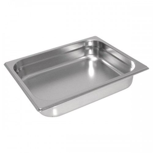 Bac gastronorme acier inox sans anses GN 1/2, 325 x 265 mm Bac gastronorme acier inox sans anses GN 1/2, 325 x 265 mm