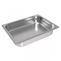 Bac gastronorme acier inox sans anses GN 1/2, 325 x 265 mm