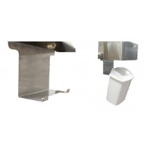Support inox + poubelle 12 L à accrocher sous lave-mains LMD