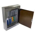 Armoire de stérilisation couteaux à tube uv, avec barre aimantée, profondeur 125 mm