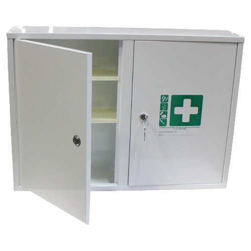 Armoire à pharmacie 2 portes métal L 500 x P 245 x H 500 mm Armoire à pharmacie 2 portes métal L 500 x P 245 x H 500 mm
