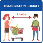 Panneaux d’information, visuel “MAGASIN”, 200 x 200 mm