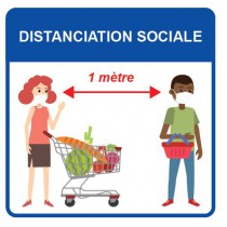 Panneau d’information, visuel magasin, format 400 x 400 mm