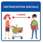 Panneau d’information, visuel magasin, format 400 x 400 mm