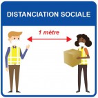 Panneaux d’information, visuel “MAGASIN”, 200 x 200 mm