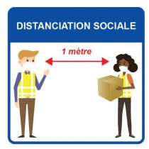 Panneau d’information, visuel manutention, format 400 x 400 mm