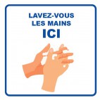 Panneau d’information, visuel lavage, format 400 x 400 mm