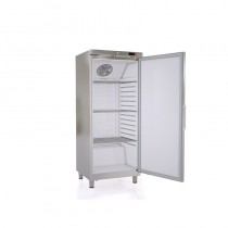 Armoire GN2/1 positive 1 porte, froid ventilé, RVG-501 Extérieur inox satiné 