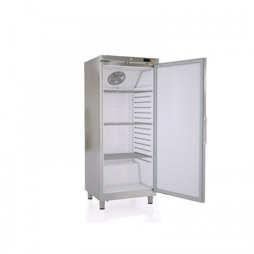 Armoire GN2/1 positive 1 porte, froid ventilé, RVG-501 Extérieur inox satiné Armoire GN2/1 positive 1 porte, froid ventilé, RVG-501 Extérieur inox satiné