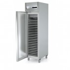 Armoire négative étroite, 1 porte GN1/1, en inox AISI 304 18/10, gaz R290a