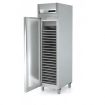 Armoire négative étroite, 1 porte GN1/1, en inox AISI 304 18/10, gaz R290a