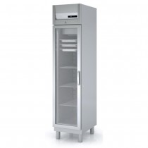 Armoire étroite négative , 1 porte vitrée GN1/1