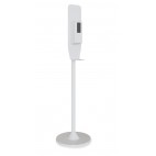 Station de désinfection avec support pour distributeur automatique de gel hydroalcoolique