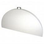 Table ronde pliable au centre, Bolero blanche, Ø 1530 mm