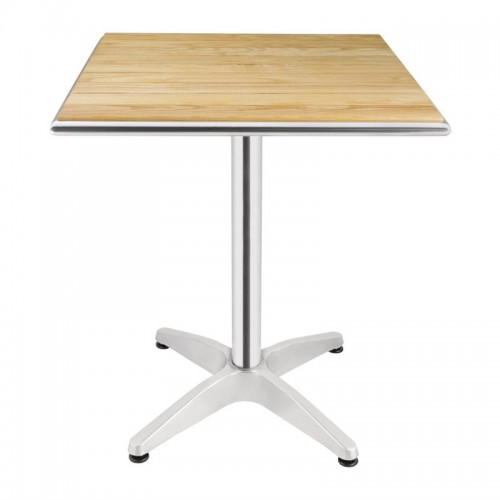 Table carrée, plateau en frêne, L 600 x P 600 x H 720 mm Table carrée, plateau en frêne, L 600 x P 600 x H 720 mm