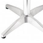 Table carrée, plateau en frêne, Bolero, L 600 x P 600 x H 720 mm