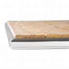 Table carrée, plateau en frêne, Bolero, L 600 x P 600 x H 720 mm