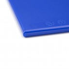Planche à découper anti-bactérienne, haute densité, Hygiplas, bleue, L 455 x P 305 x H 12 mm
