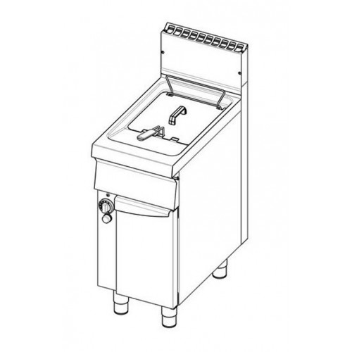 Friteuse à gaz, 1 cuve, 15 L Friteuse à gaz, 1 cuve, 15 L