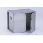 Coffre traiteur non isotherme, double porte, 9 plaques ou grilles 600 x 400 mm