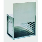 Coffre traiteur non isotherme porte à guillotine 9 plaques ou grilles 600 x 400 mm