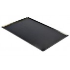 Plaque pâtissière en tôle noire bords pincés 600 x 400 mm