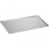 Plaque pâtissière en inox bords pincés 600 x 200 mm
