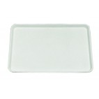 Plateau polymère blanc GN 1/1, L 530 x P 370 x H 25 mm