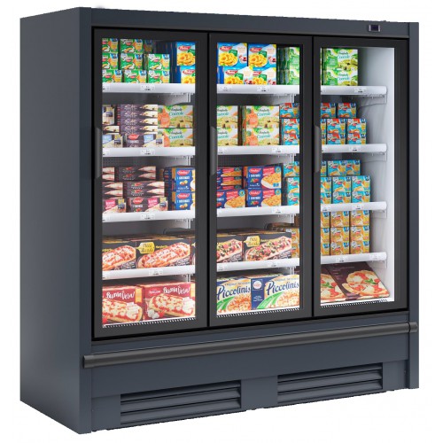 Vitrine négative avec groupe intégré, 3 portes, R290 Vitrine négative avec groupe intégré, 3 portes, R290