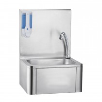 Lave-mains à commande fémorale, inox AISI 304