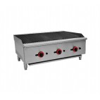 Grill charcoal à gaz, en acier inoxydable, modèle ECB-36SX 