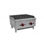 Grill charcoal à gaz, modèle ECB-24SX, en acier inoxydable, 14 kW