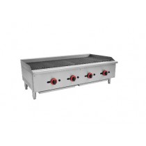 Grill charcoal à gaz, en acier inoxydable, modèle ECB-48SX
