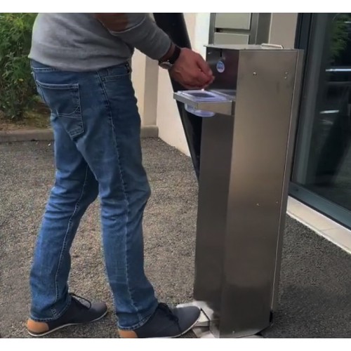 Distributeur à gel sur roues avec commande au pied 2.5 L Distributeur à gel sur roues avec commande au pied 2.5 L