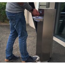 Distributeur à gel sur roues avec commande au pied 2.5 L