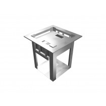 Distributeur à plateaux, en acier inoxydable, 140 plateaux.