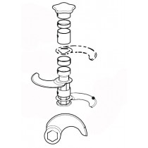 Couteau cranté CR R20 3L pour cutters verticaux R 20 D et R 20 D Sous-Vide